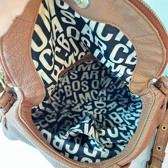 Marc By Marc Jacobs Natasha Caramel Brown Leather Classic Shoulder Crossbody Bag - Picture 10 of 15